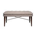 "Modern Upholstered Bench with Crossed Legs"